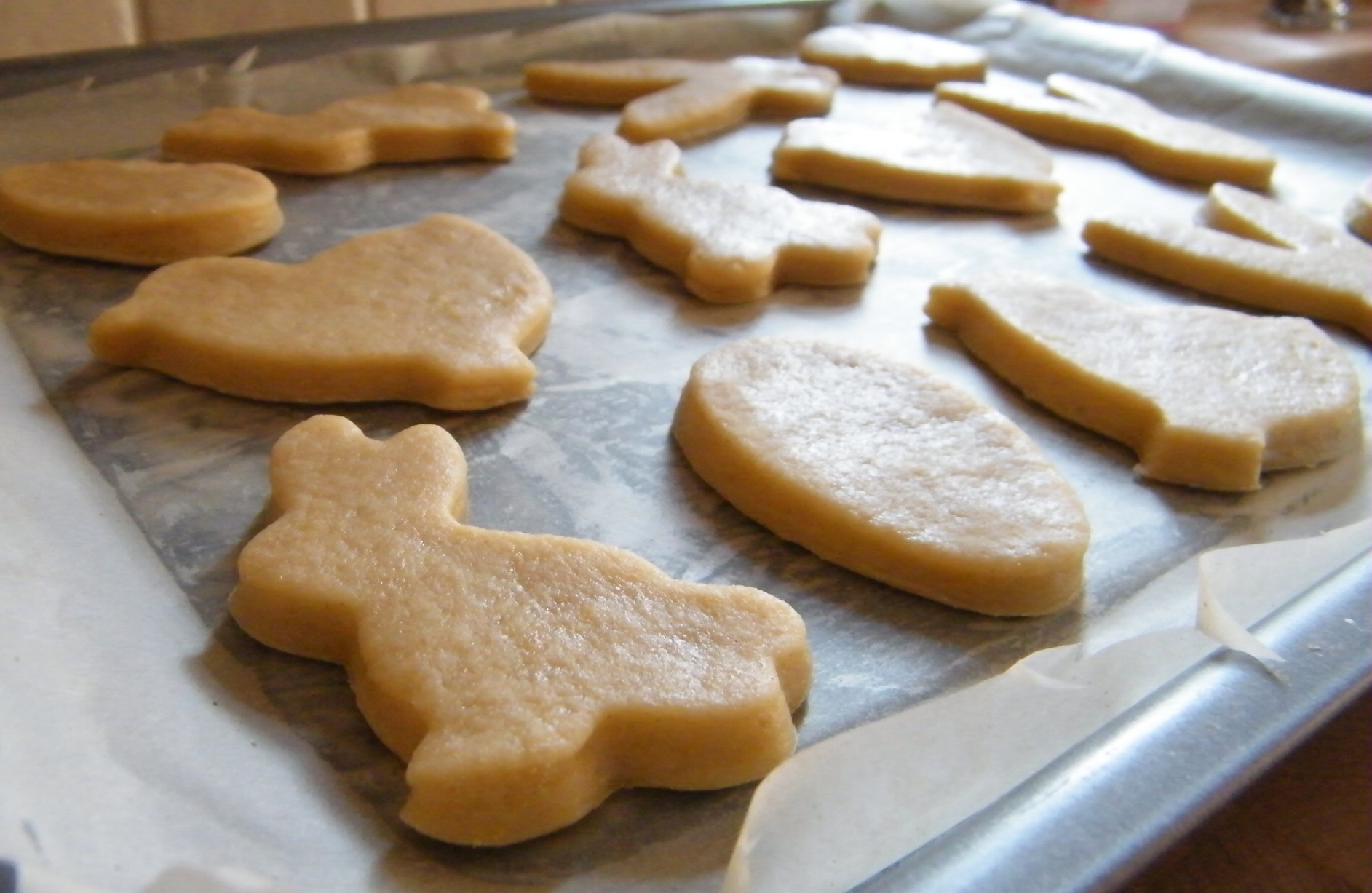 Easter shaped biscuits