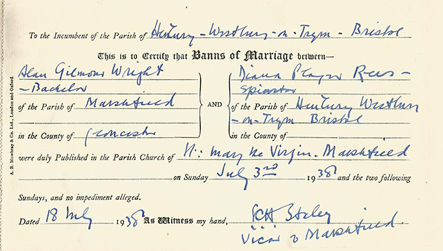 Banns of Marriage