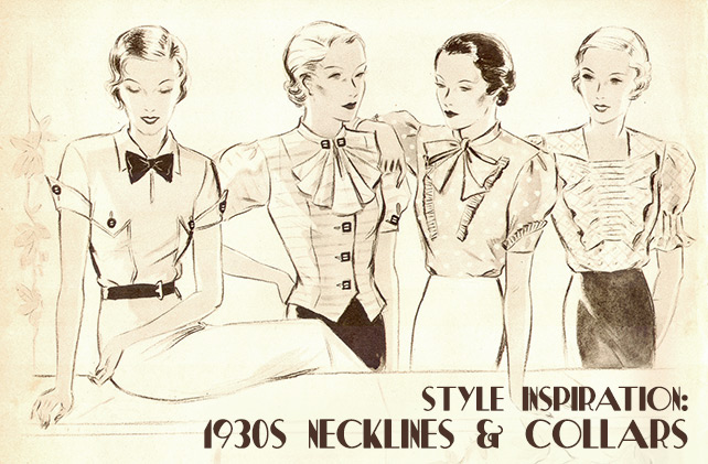 1930s necklines and collars