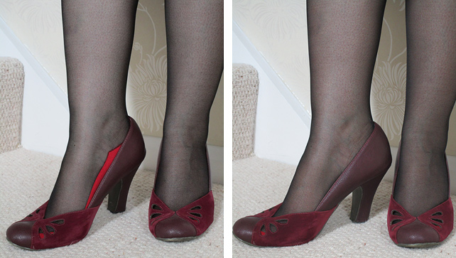 Black Tights with Red Jive Back Seam