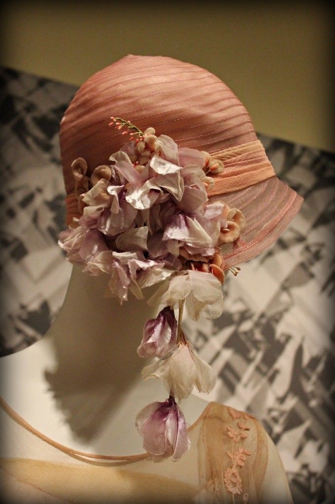 Cloche with hanging flowers