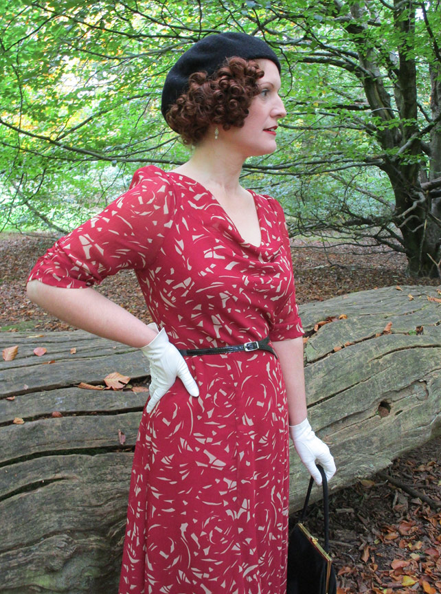 Autumnal 1930s Dress