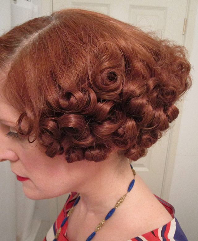 1930s curls taking shape