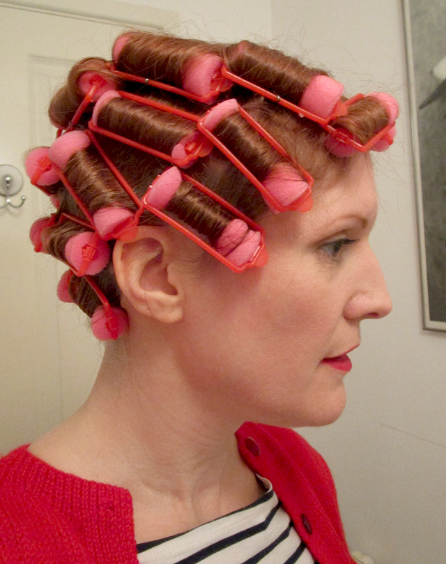 1930s hair roller set