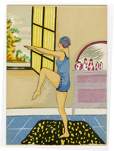1920s exercise illustration