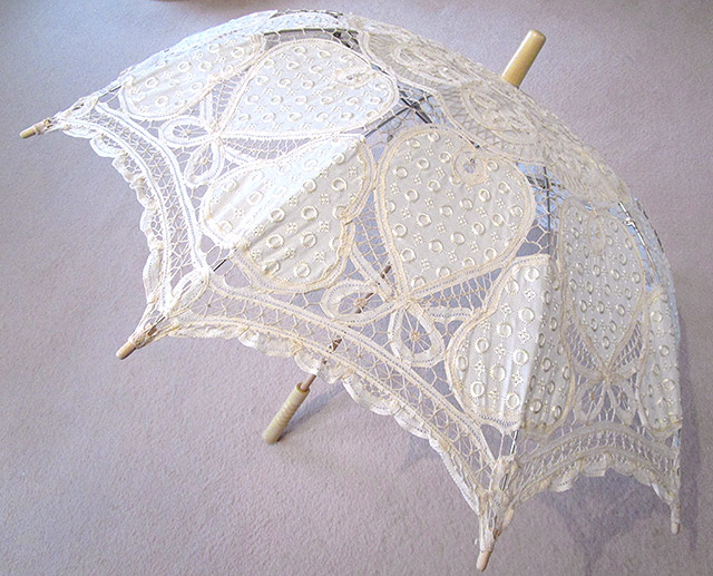 Vintage lace parasol