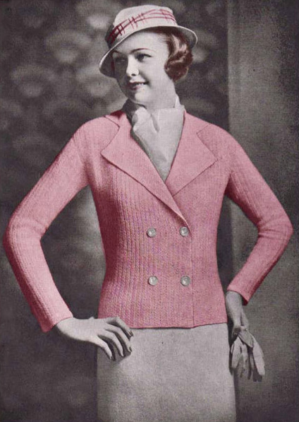 1930s crochet cardigan