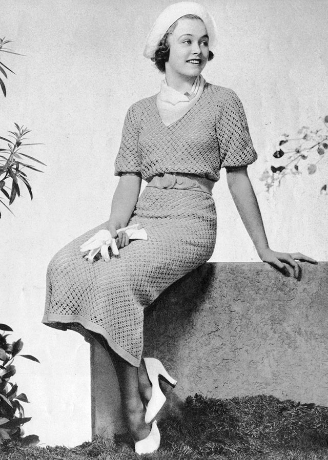 1930s crochet dress pattern