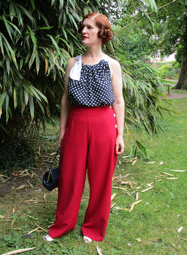 1930s nautical look trousers from Pretty Retro