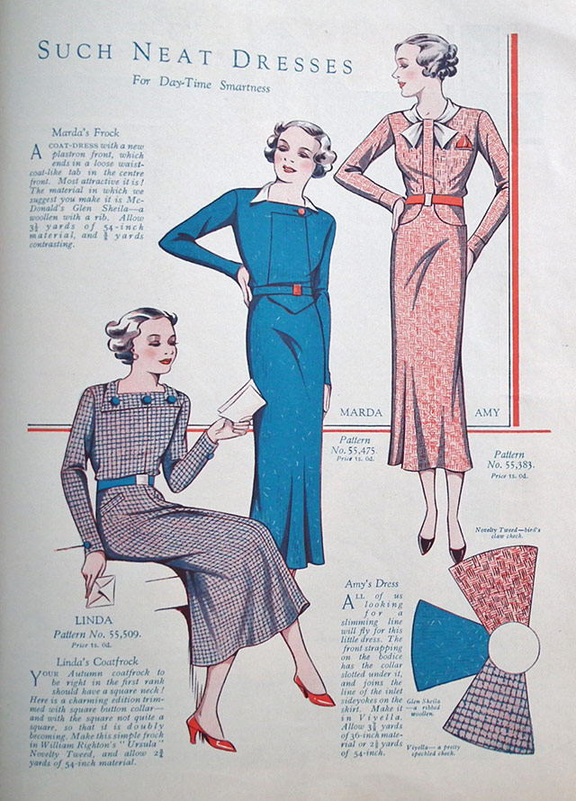1934 long sleeve dresses