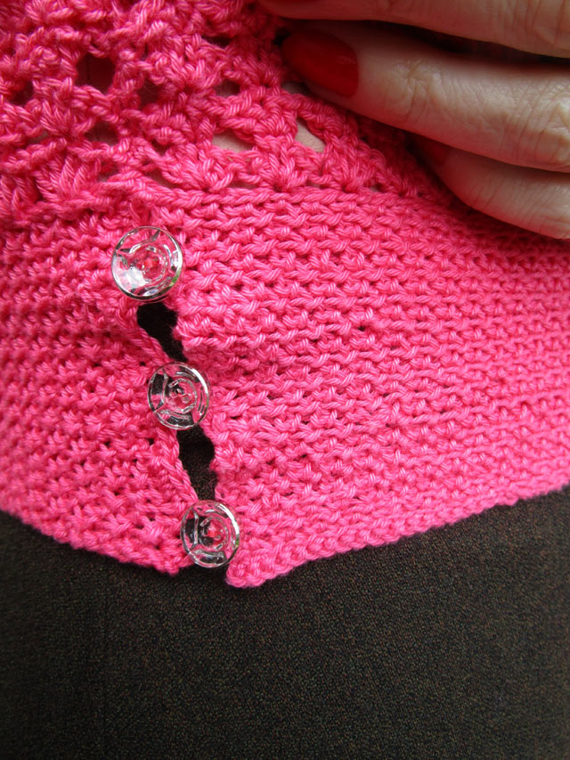 1930s Crochet Jumper waist detail