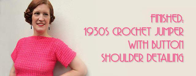 1930s Crochet Jumper