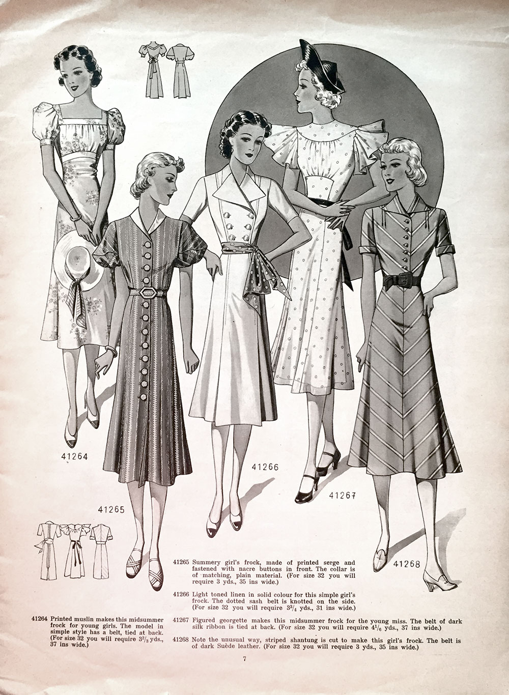 1938 day dresses