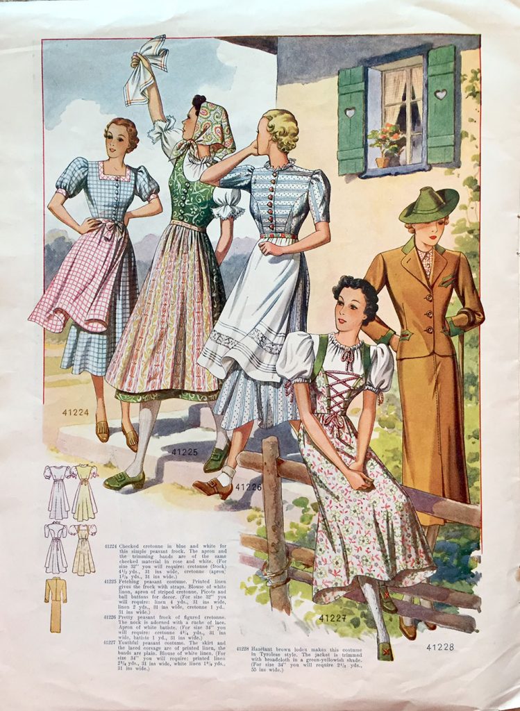 1938 Dirndl dresses