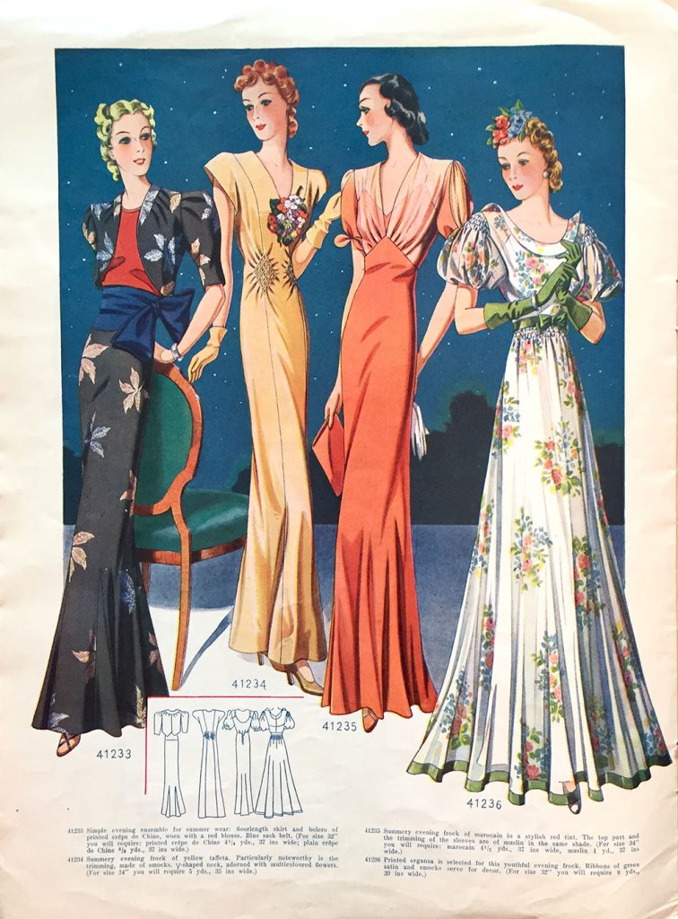 1938 evening gowns