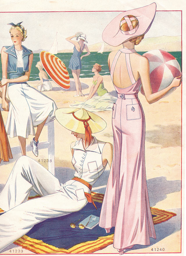 1930s beach wear